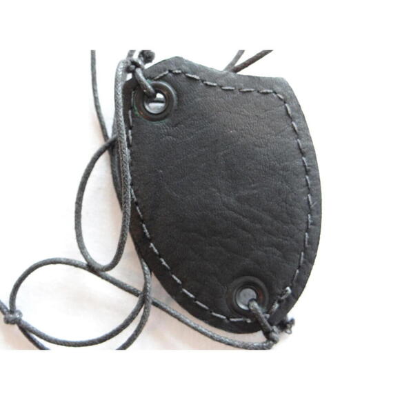 Handmade Black Eye Patch with Realistic Glass Eye - Picture 5 of 5